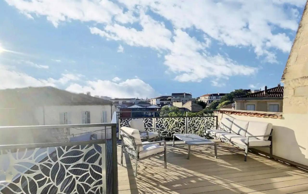 Апартаменты Duplex 120M2 Terrasse Vue Sur Ним Экстерьер фото